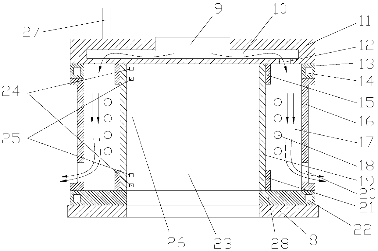 Upper electrode components and semiconductor processing equipment