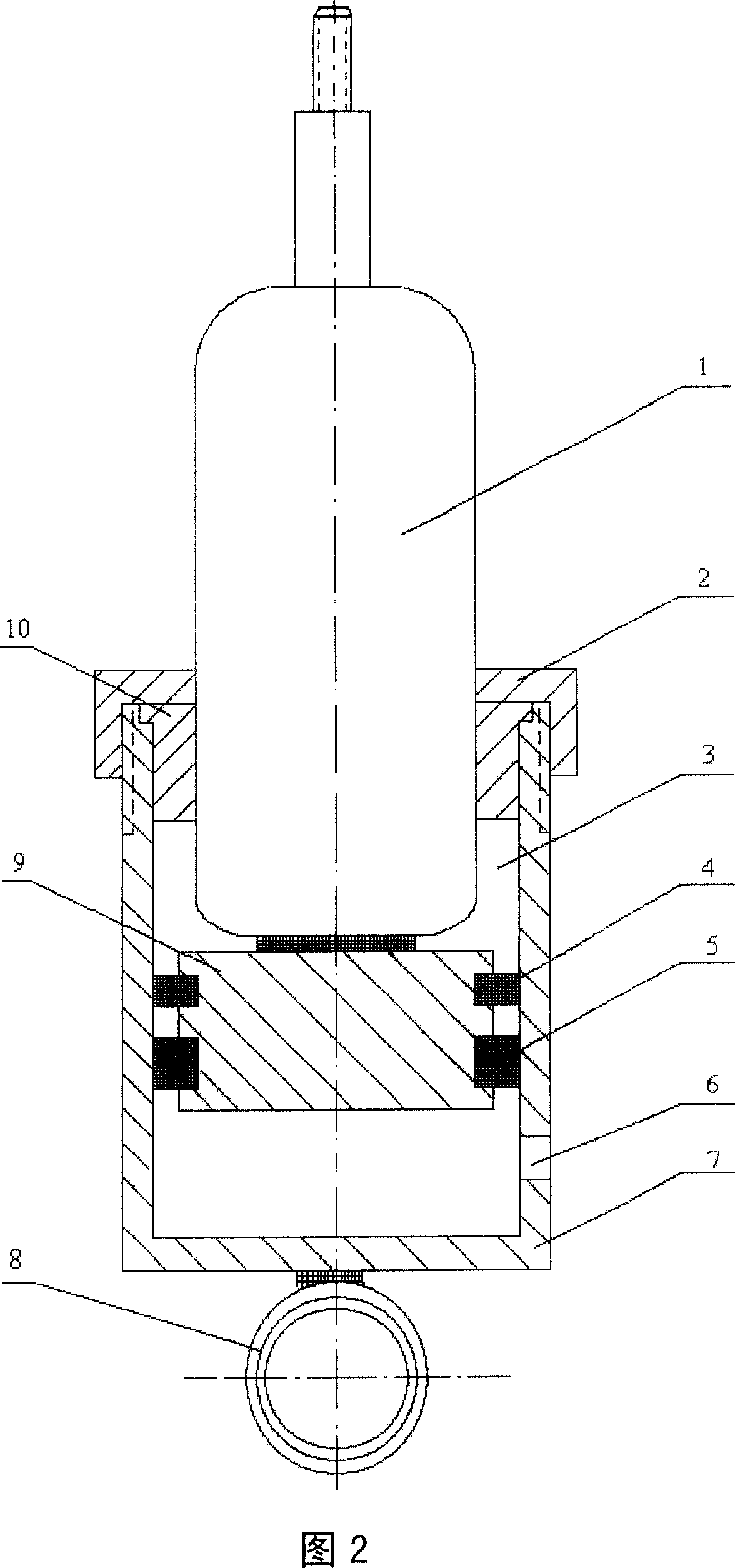 Electrically controlled suspension frame for automobile