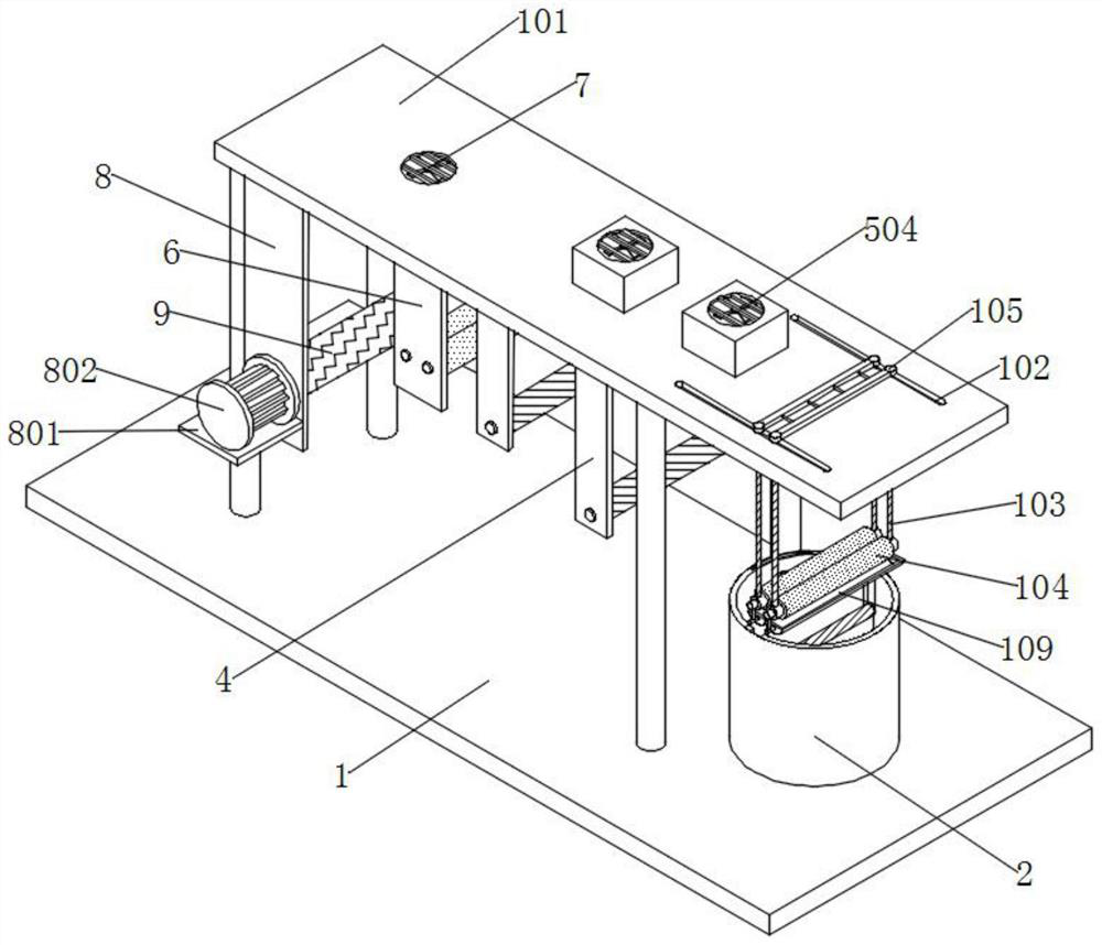 Recyclable three-dimensional textile printing and dyeing equipment