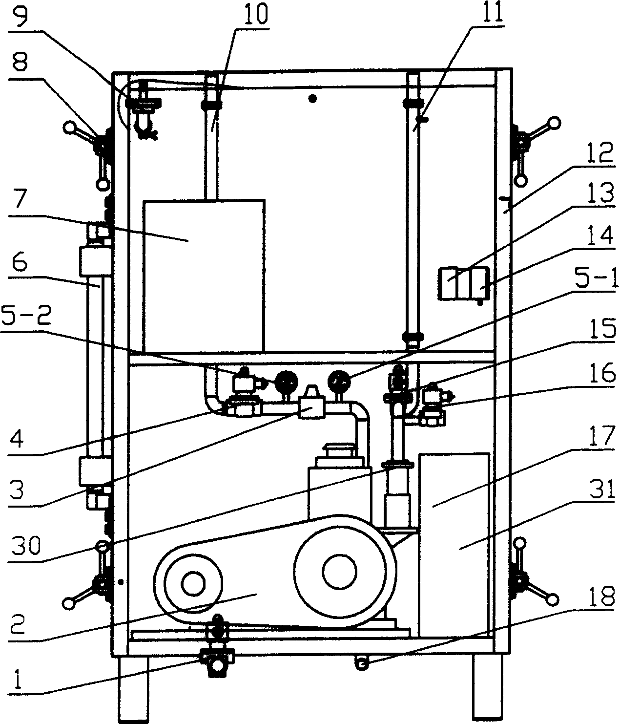 Gas phase replaceable demulcen machine