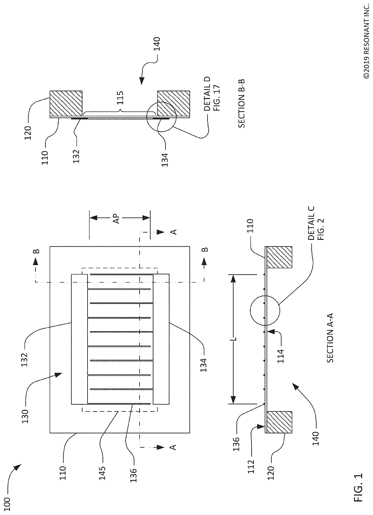 Transversely-excited film bulk acoustic resonators for high power applications