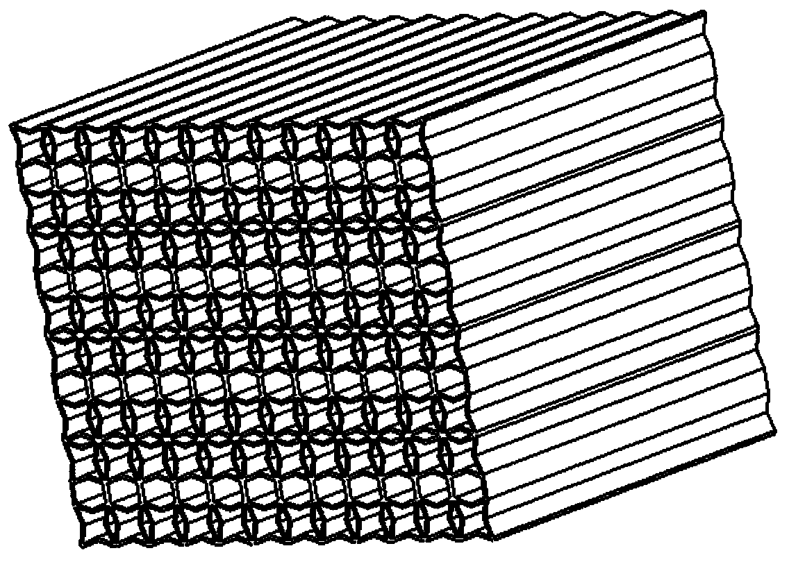 Highly integrated integrated automotive roof with low peak energy absorption structure