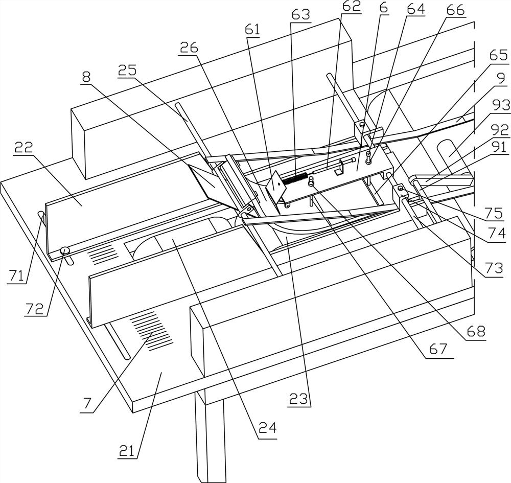 Automatic piece separating device for mask packaging bag