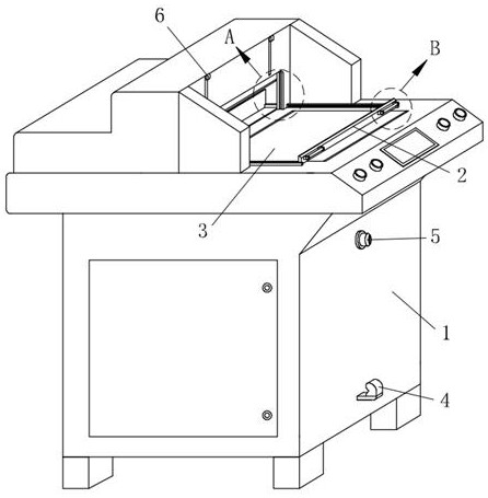 Auxiliary feeding and discharging device for English book binding, processing and shearing