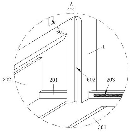 Auxiliary feeding and discharging device for English book binding, processing and shearing