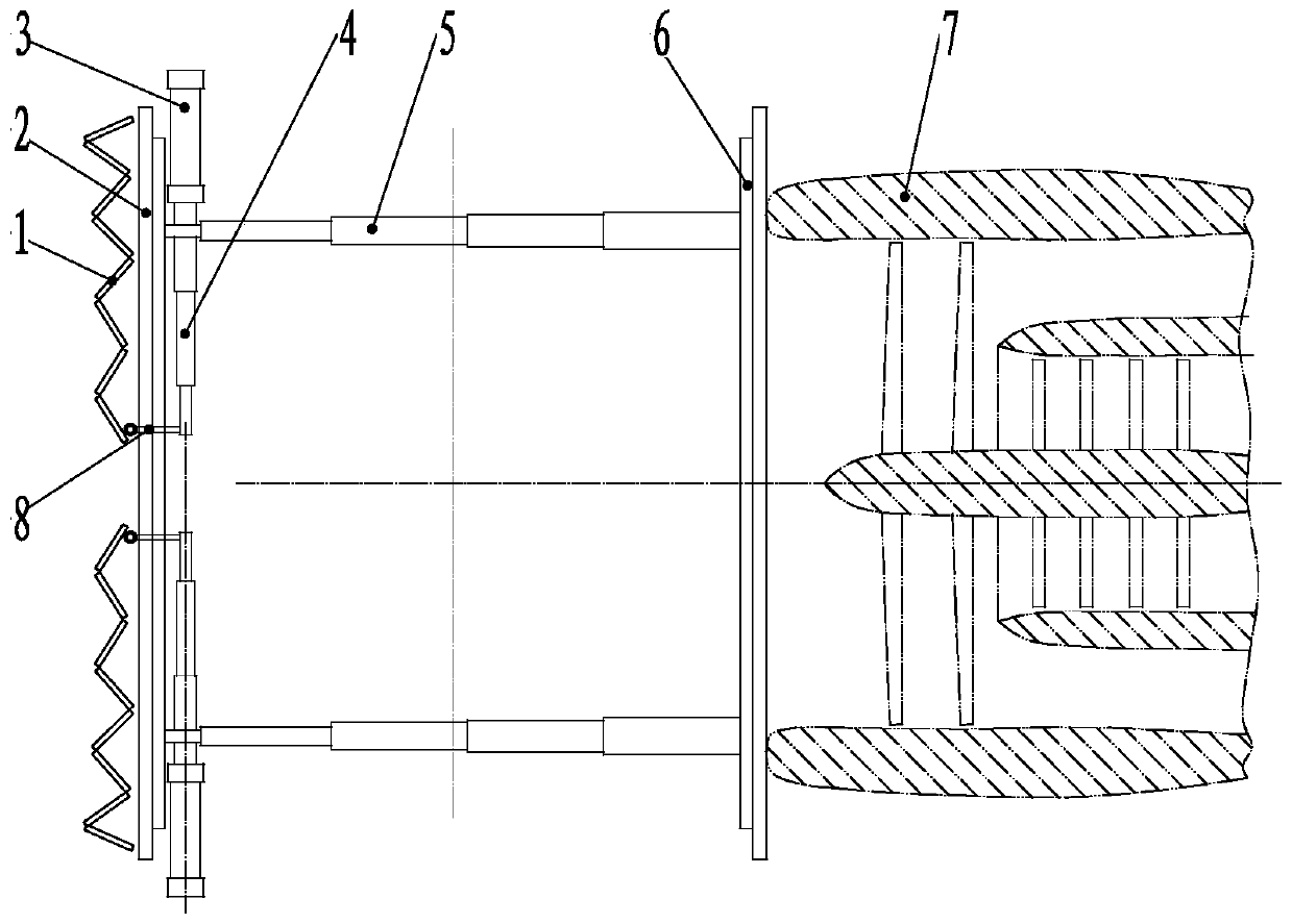 Bird strike prevention device for aircraft engine