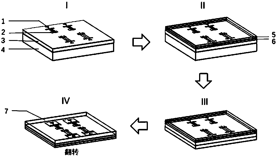 A kind of single crystal silicon nano film flexible transient electronic device, preparation method and application