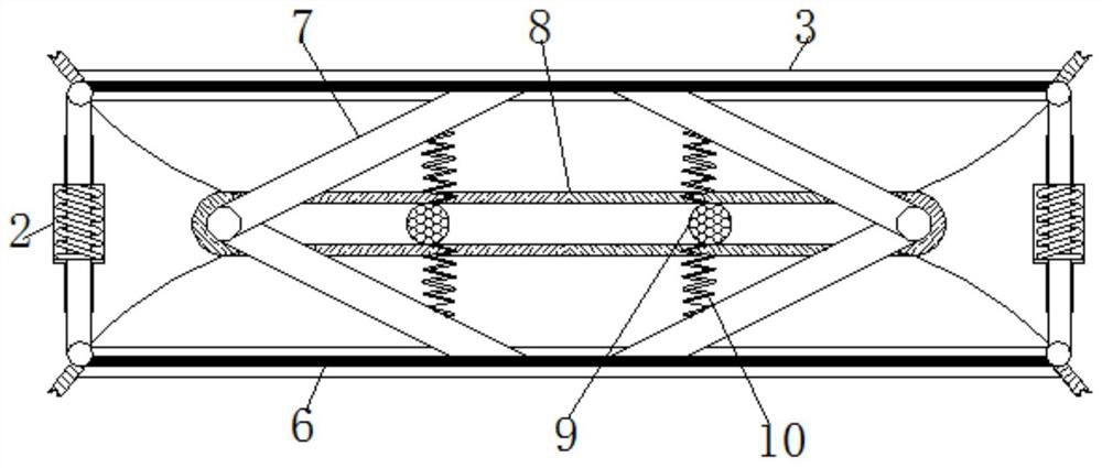 A rubber shock absorber for trains with reduced rubber deformation