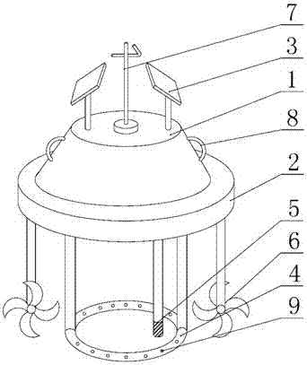 Buoya type water body in-situ restoration apparatus