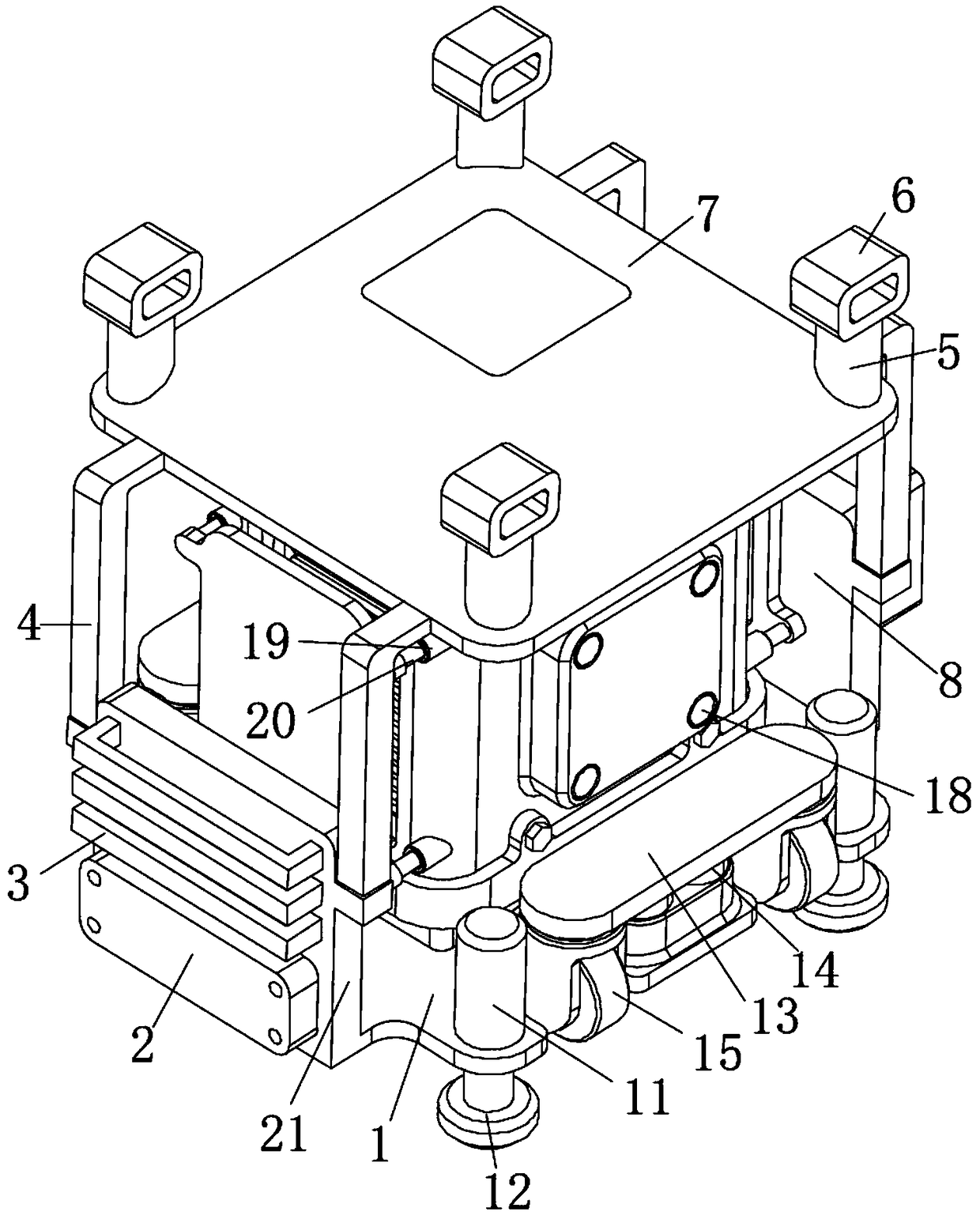 A large mechanical distribution box used for a construction site