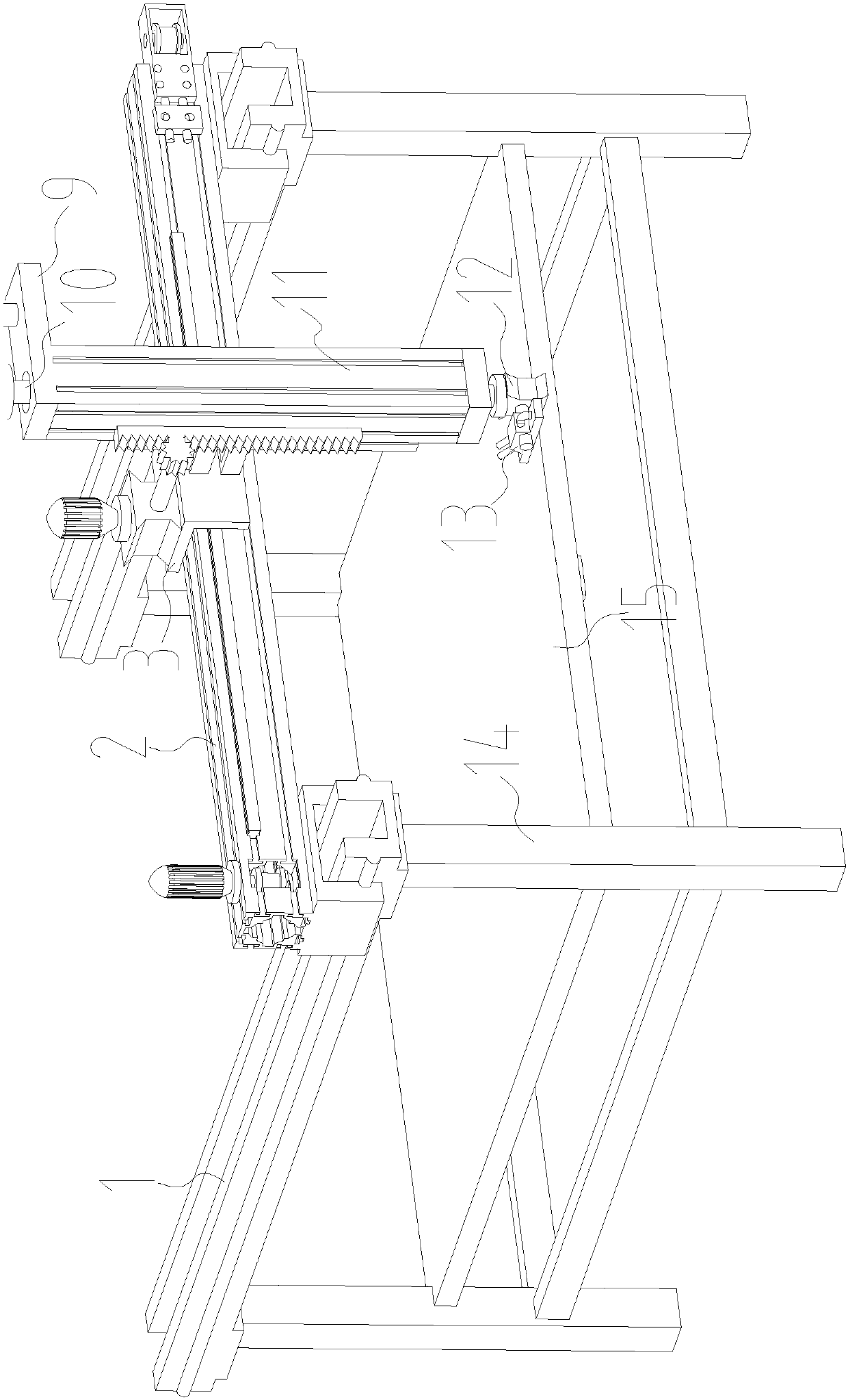 Transmission self-locking device for paint spray head rotating shaft of paint spraying device