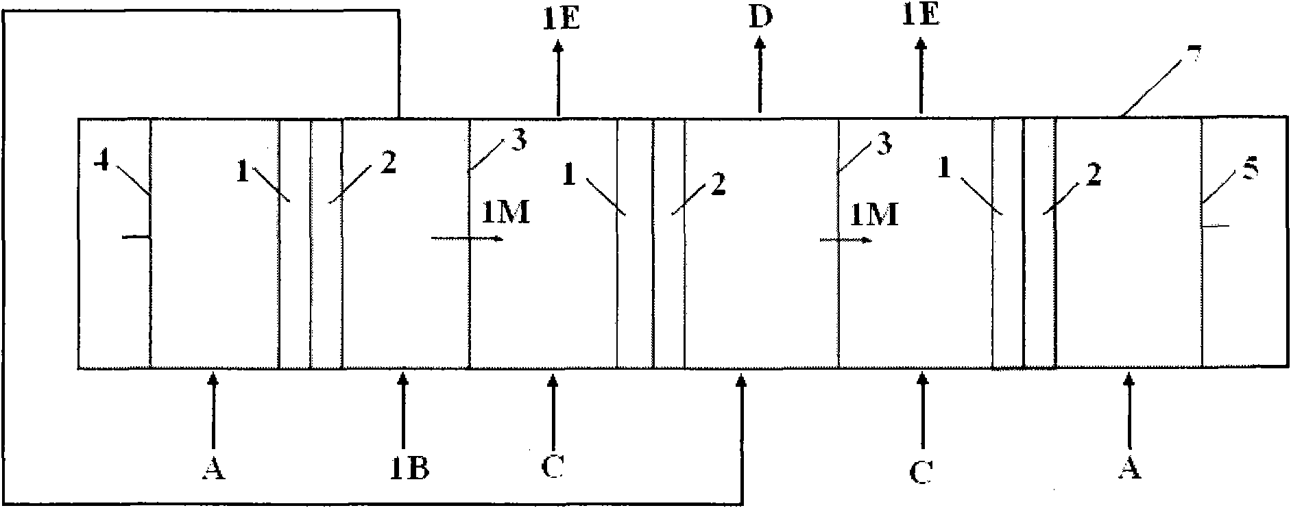 Ion exchange method for solid substance containing exchangeable ions