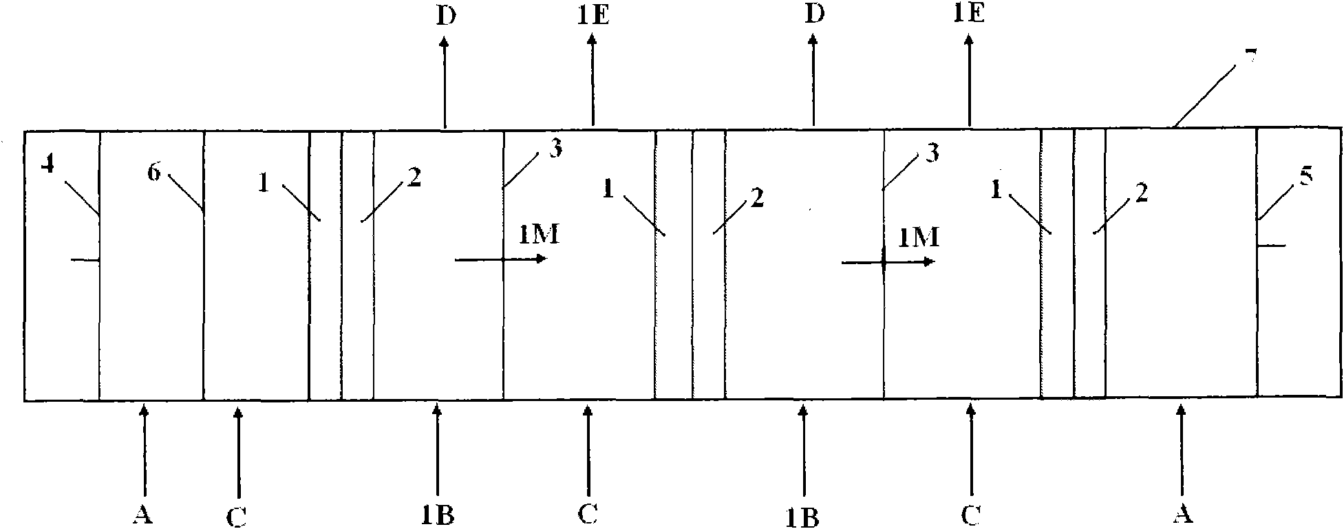 Ion exchange method for solid substance containing exchangeable ions