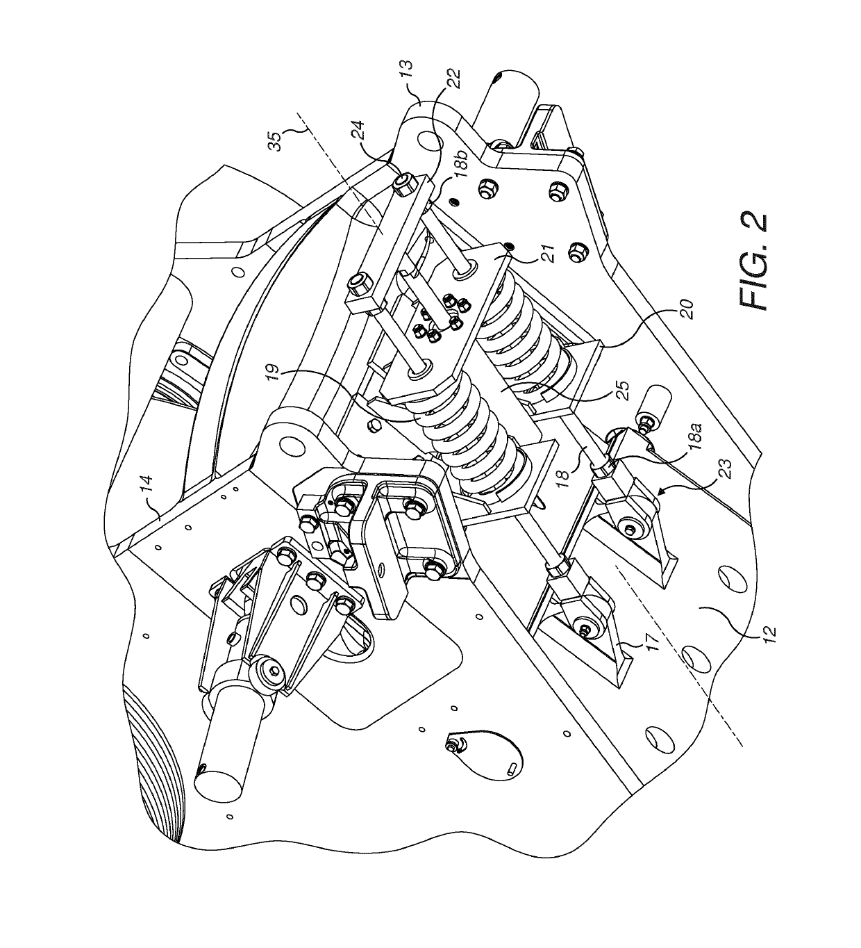 Jaw crusher retraction assembly