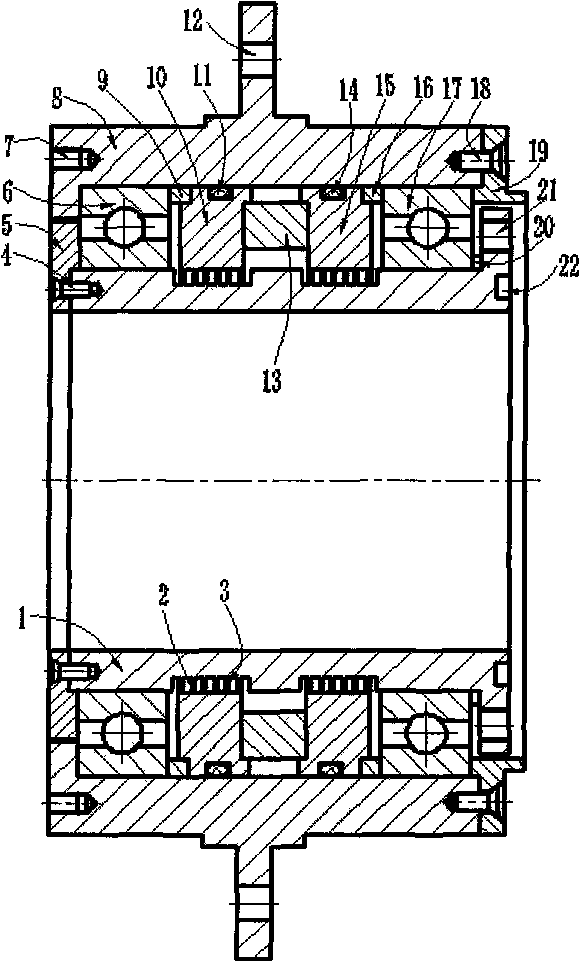 Low-temperature and small-diameter magnetic fluid seal device