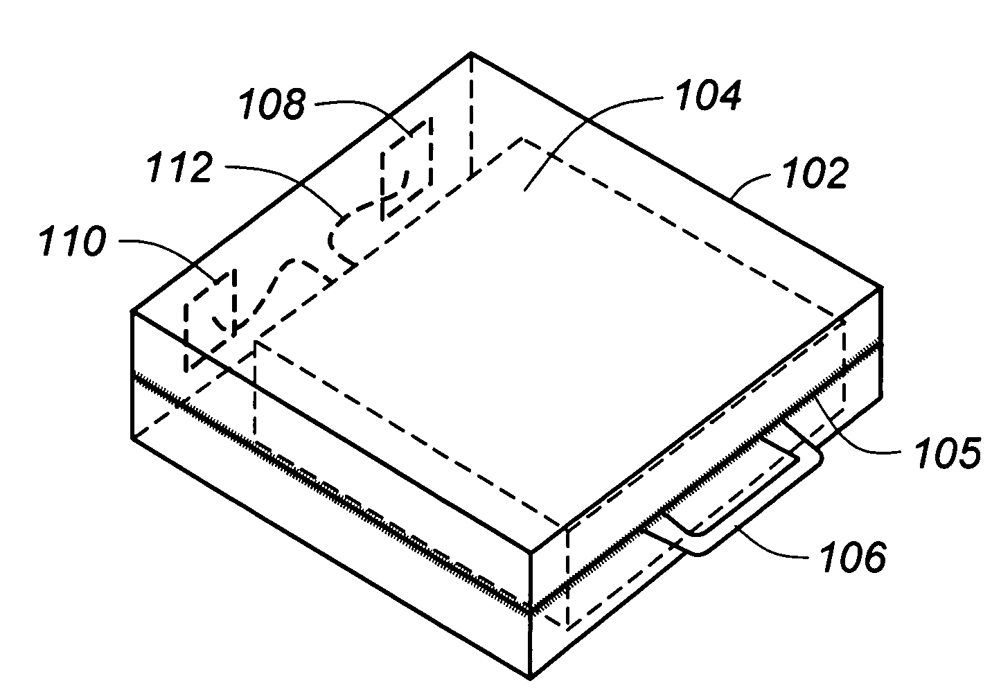 In-case computer charging system