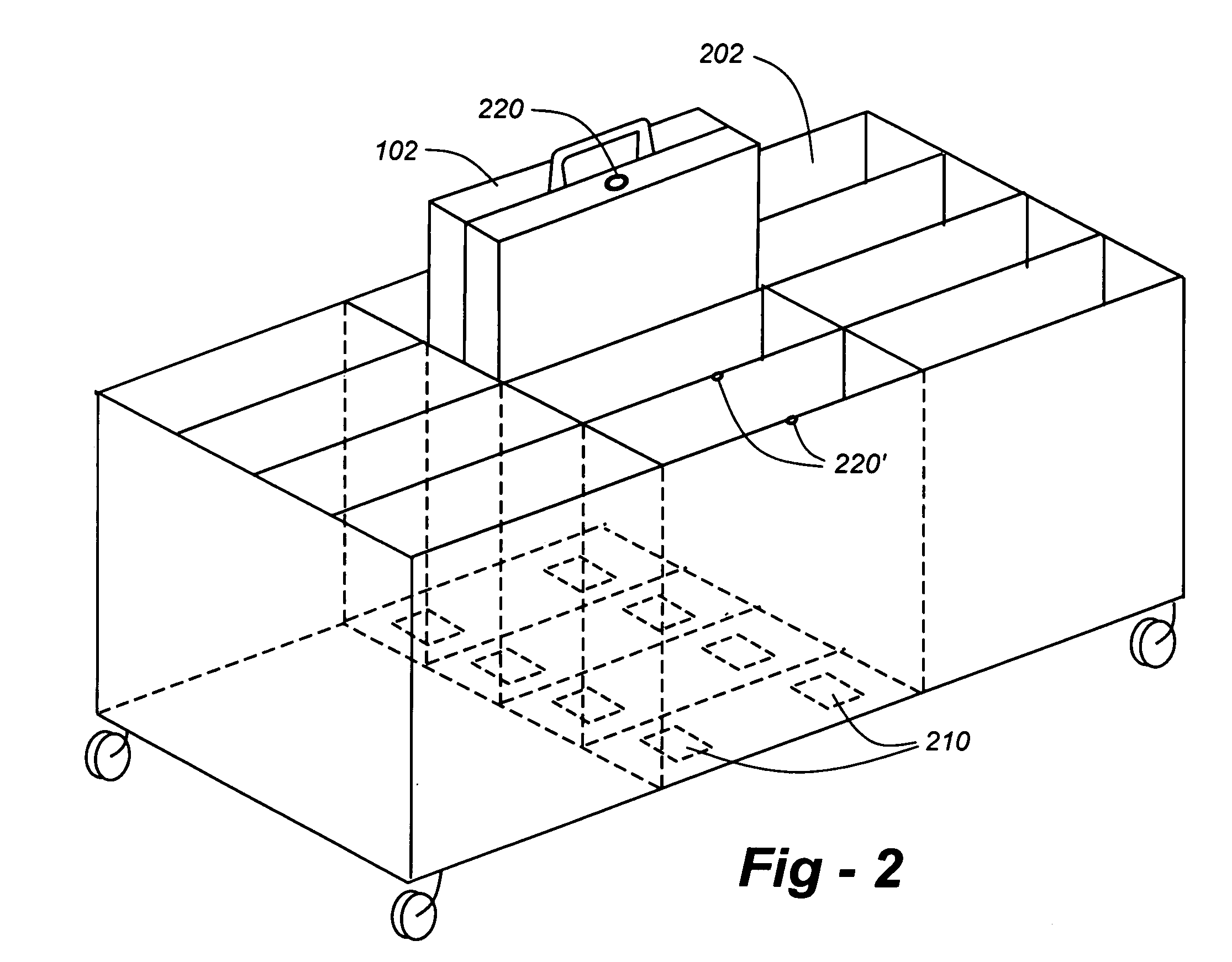 In-case computer charging system