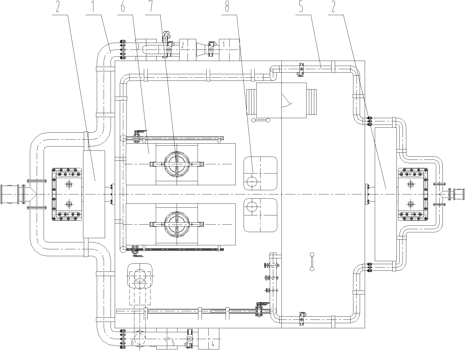 Simulating device of leakage-stopping training of damaged pipes on ship