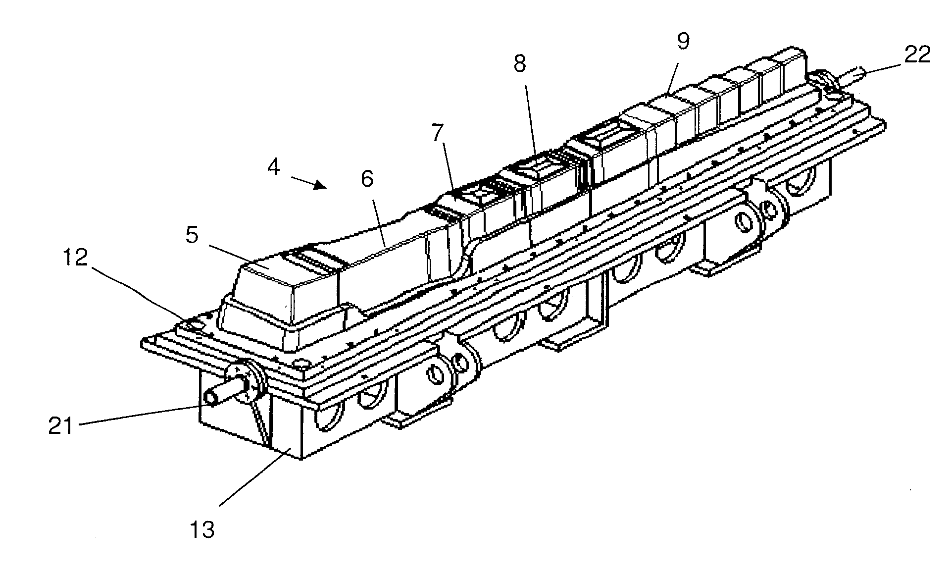 Method of manufacturing a composite element