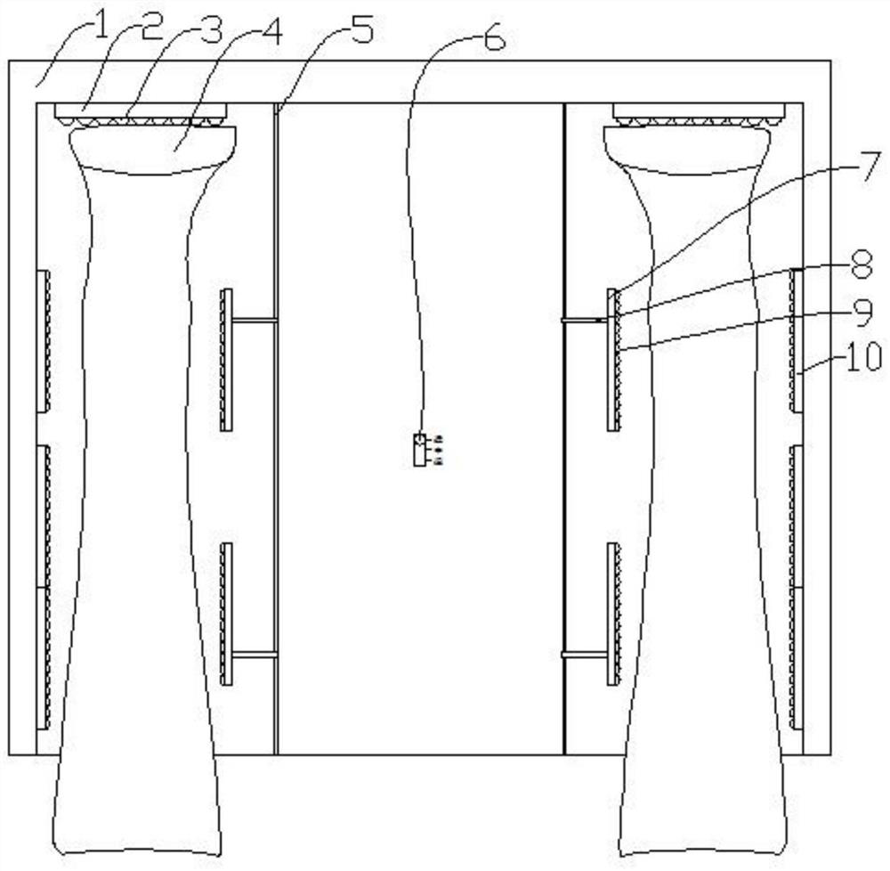 A rubbing type leg massage device for endocrine physiotherapy and its application method