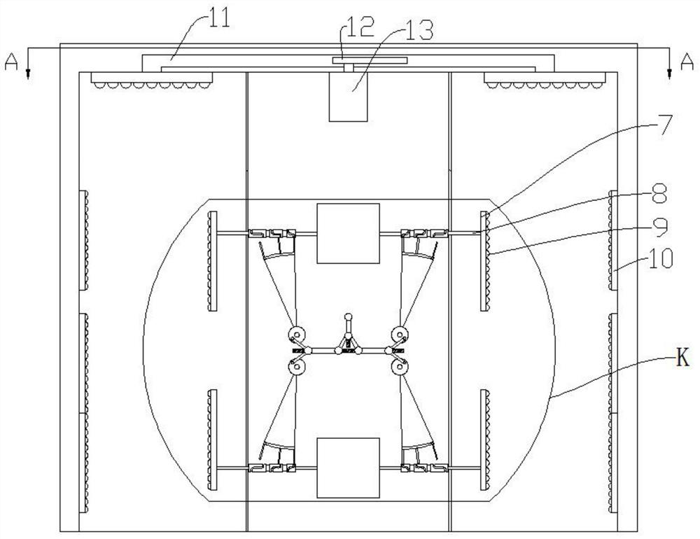 A rubbing type leg massage device for endocrine physiotherapy and its application method