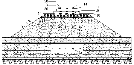 Preparation method for railway road bed large-week acceleration loading physical model test device