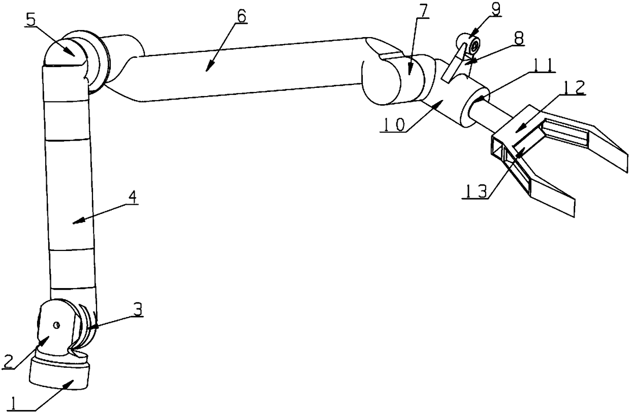 Mechanical arm mechanism of explosion-proof robot