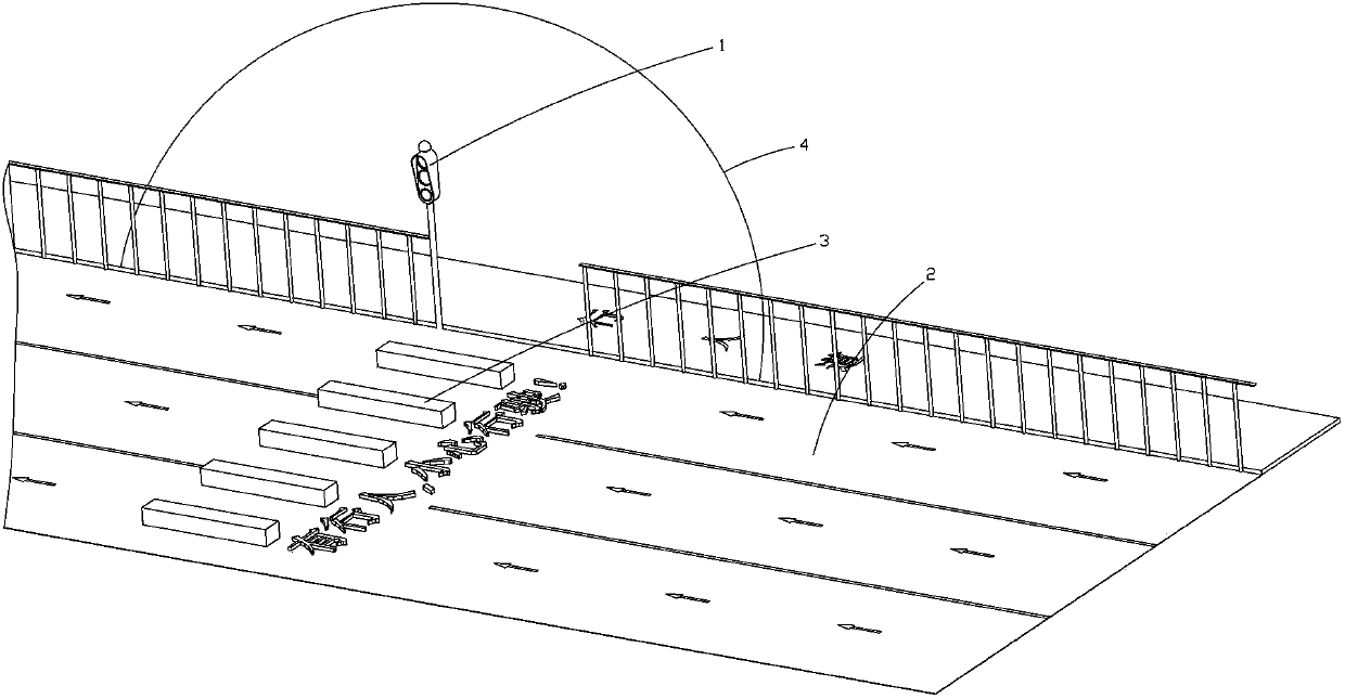 Zebra-crossing signal device