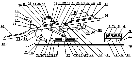 Head fixing device for neurosurgery department