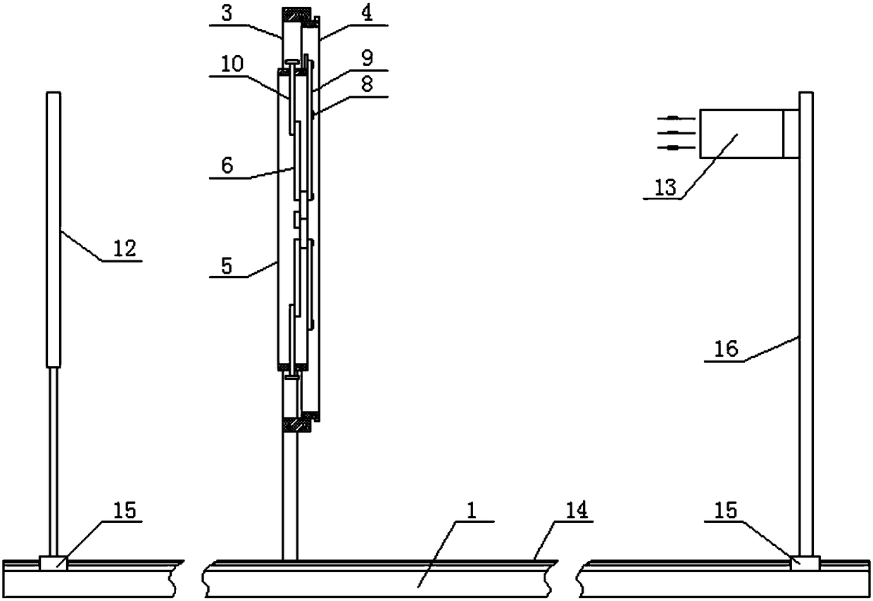 A single slit diffraction experimental demonstration device for physics teaching