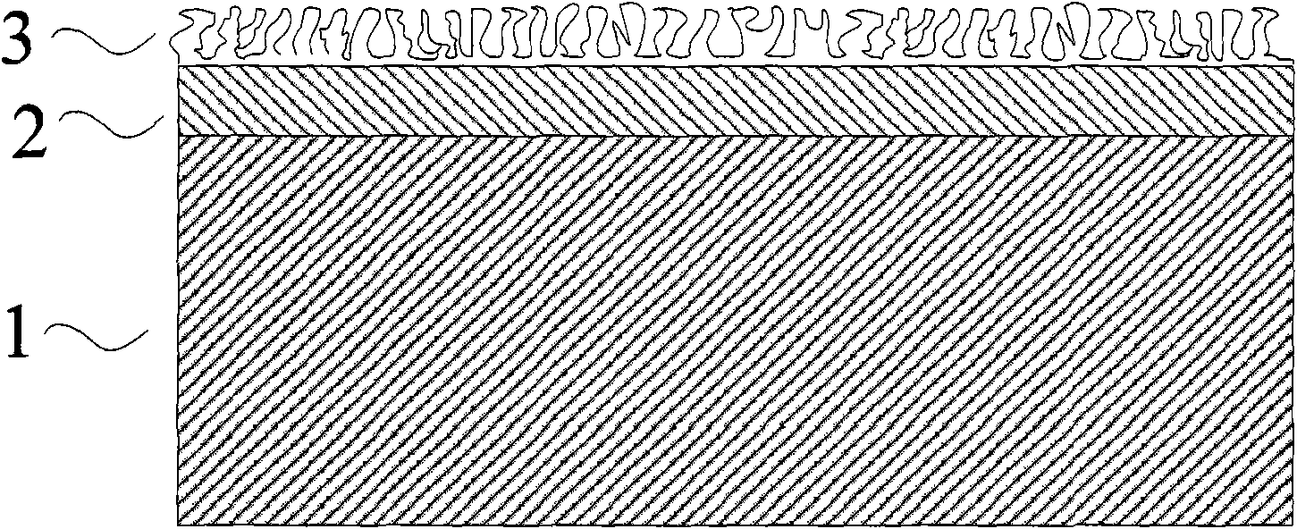 Graphic substrate for epitaxial growth and production method thereof