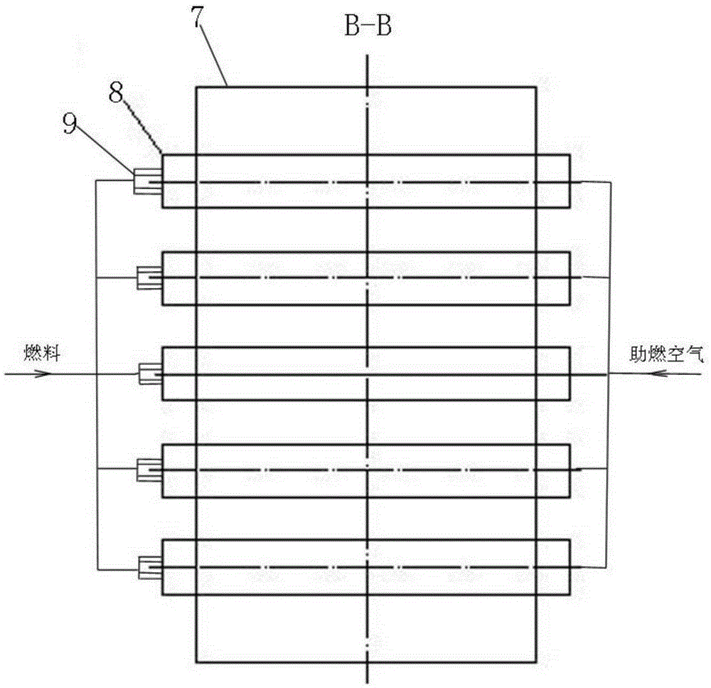 Box type burner shaft kiln