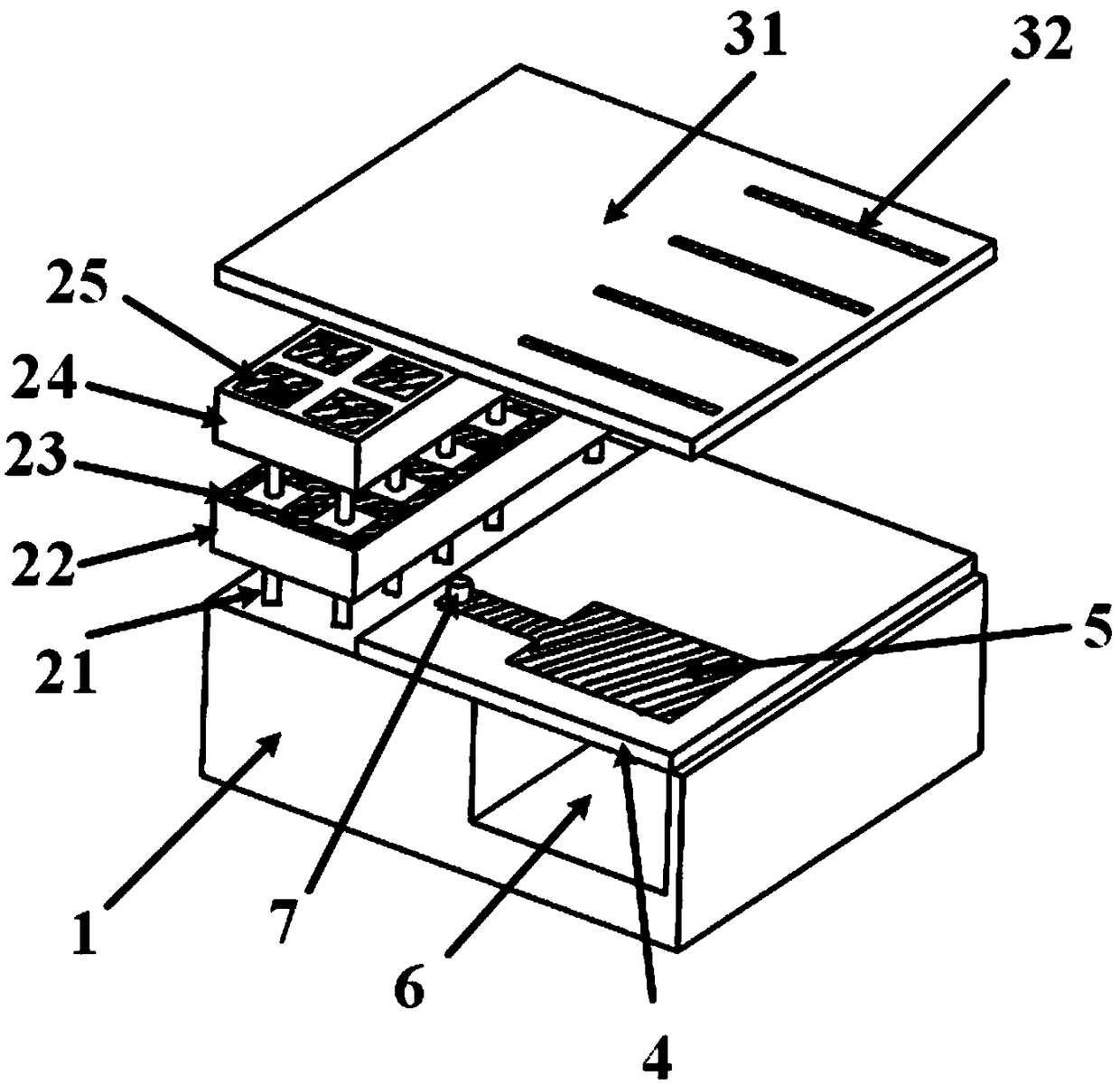 Electromagnetic-bandgap-structure-based large-unit interval wide-angle scanning phased array antenna