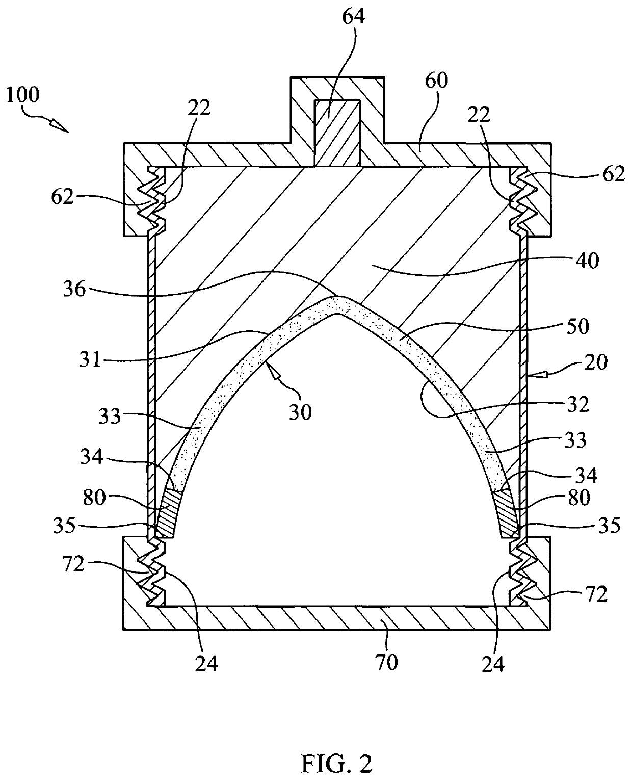 Particulate-filled adaptive capsule (PAC) charge