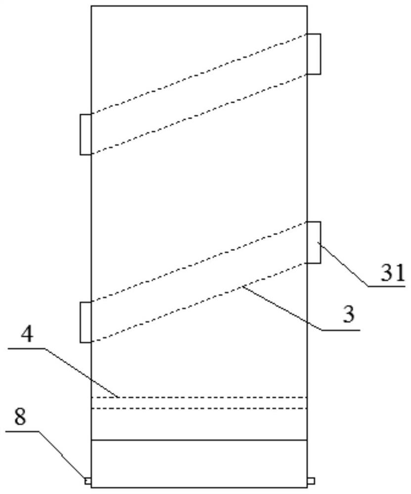 A combined oilfield water injection well layered acidification device