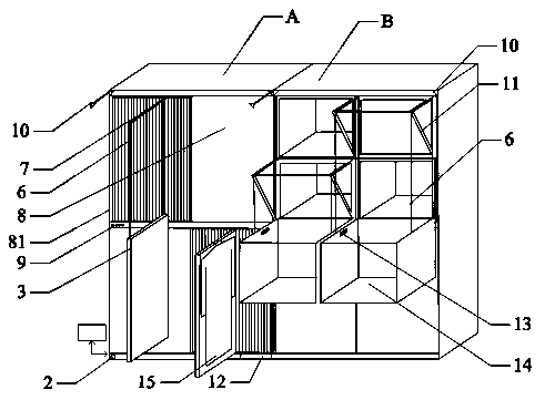 Intelligent multifunctional clothes storage device and system