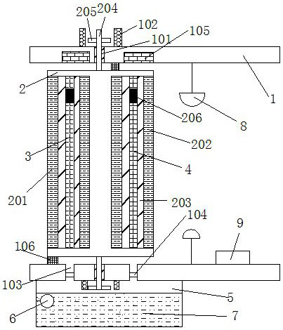 A central air-conditioning filter purification device