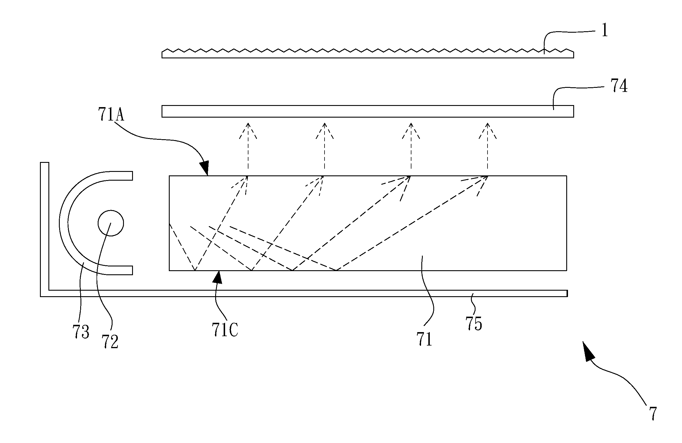 Optical device with lenticular arrays, edge-type backlight module and direct-type backlight module