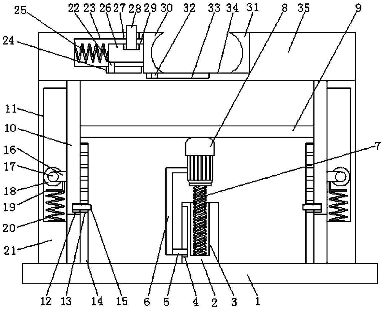 A pipe gallery support with adjustment function