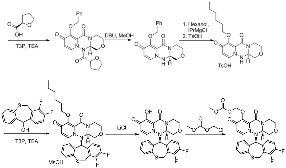 A kind of synthetic method of anti-influenza drug