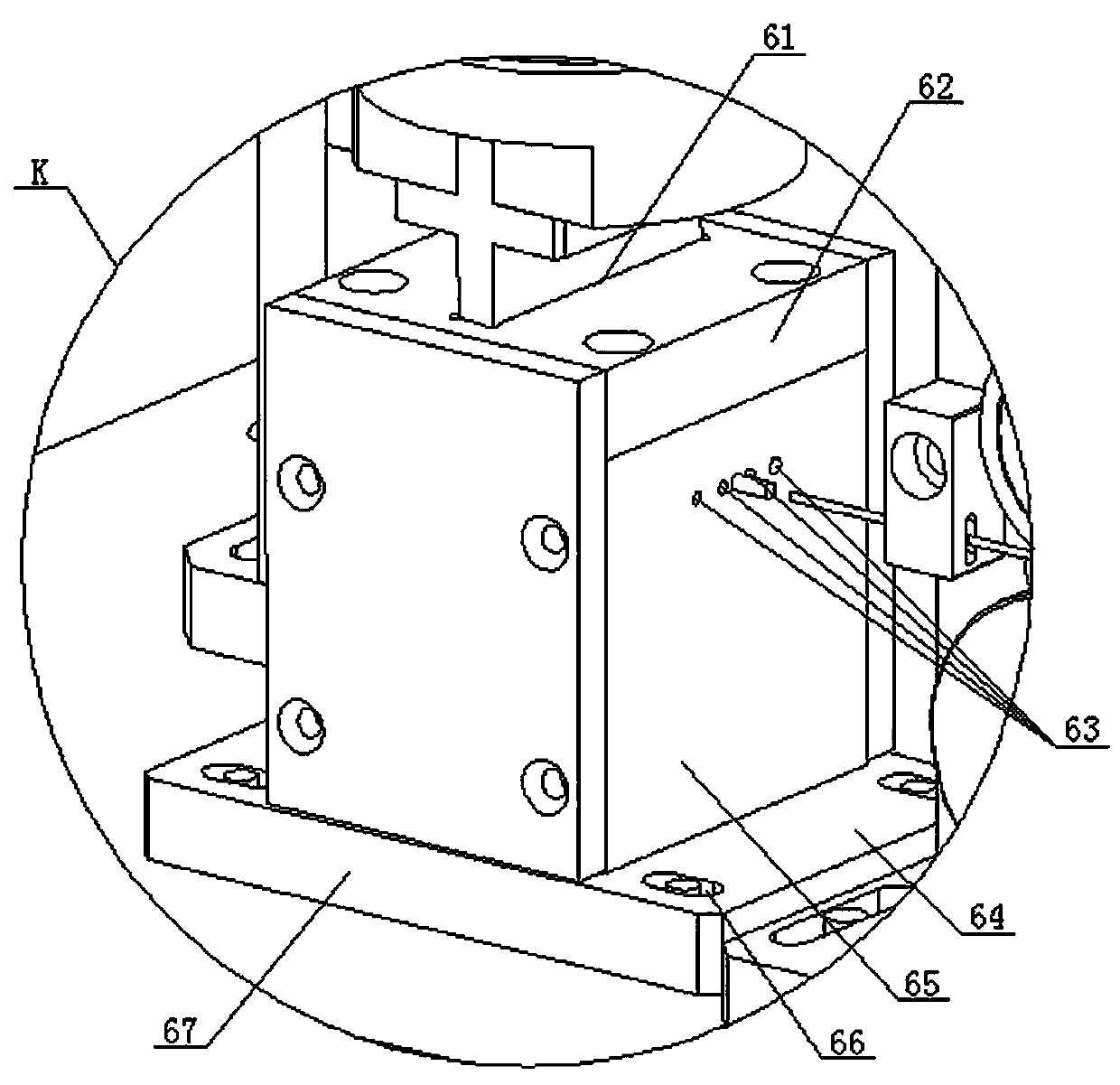 Automatic steel wire shearing force checking device