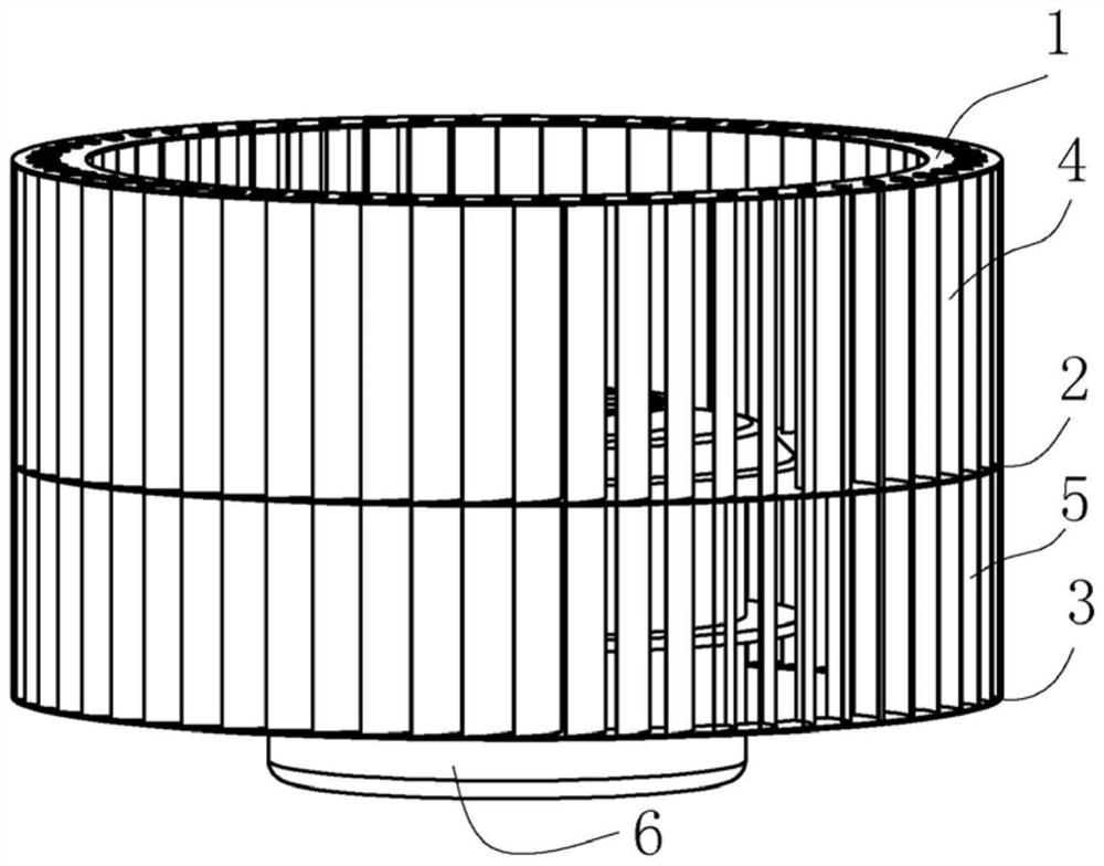 A wrong-toothed impeller and range hood