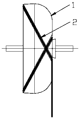 Manufacturing method for carbon fiber composite horizontal rotor fan cover of centrifuge