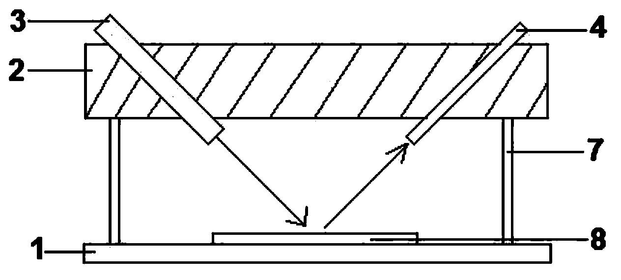 Laser array based detection device and pseudosciaena polyactis storage time detection method