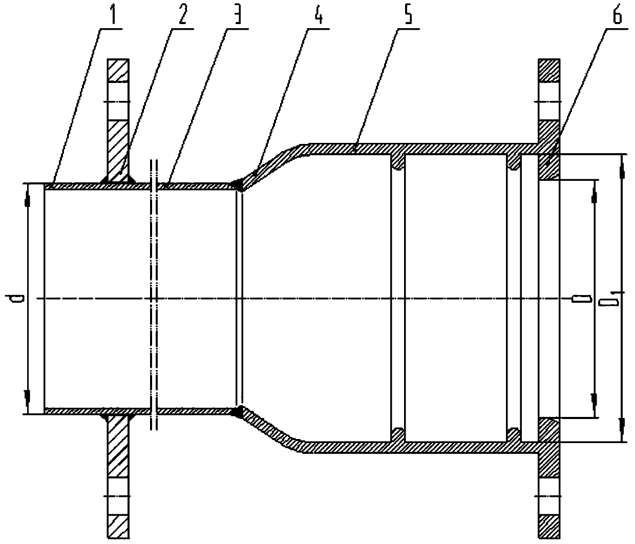 Sliding-in self-anchorage type socket connection pipe