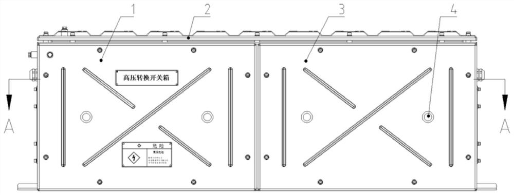 High-voltage change-over switch box