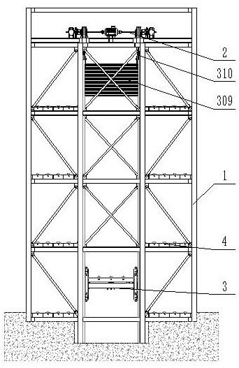 Mechanical parking equipment for commercial vehicle