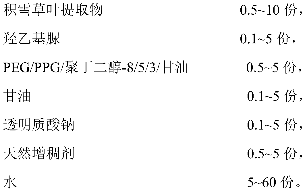 Preservative-free centella lyophilized mask and preparation method thereof