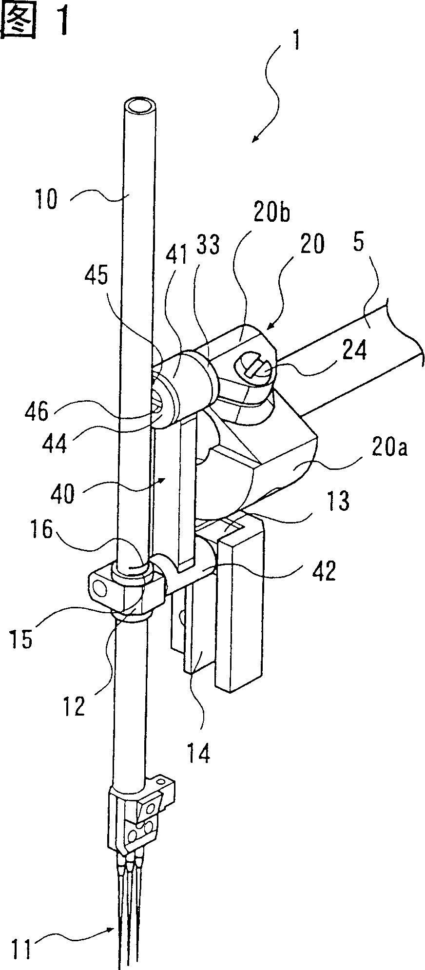 Needle-bar travel regulating device