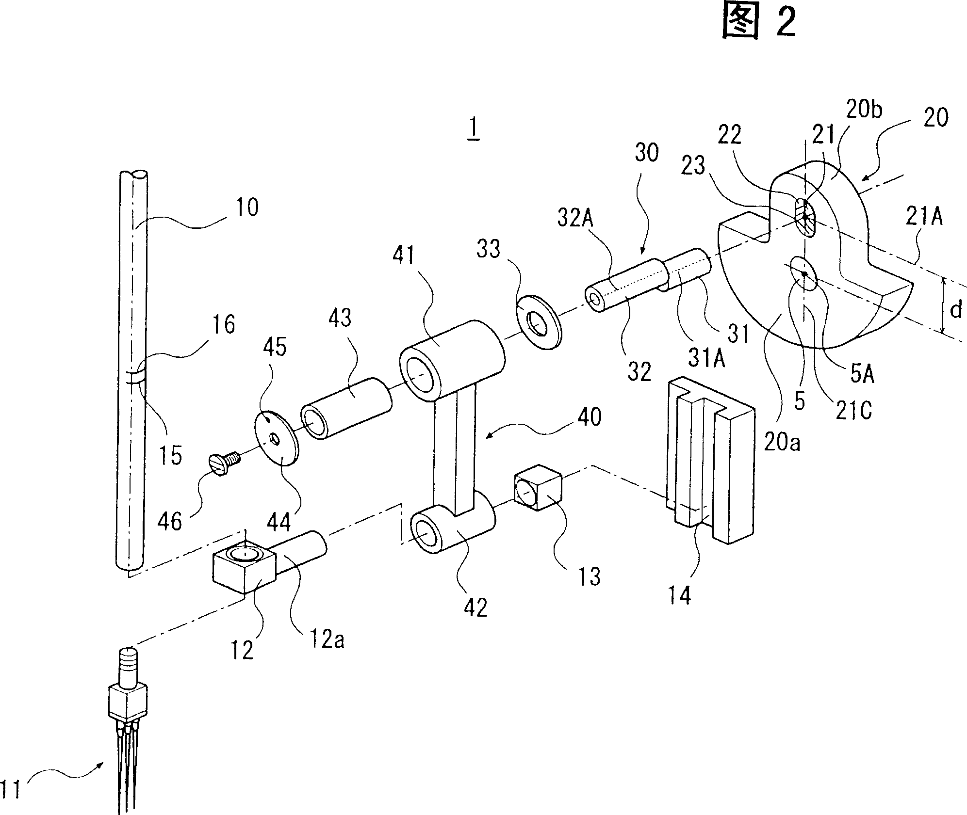 Needle-bar travel regulating device